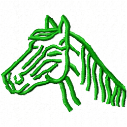 Horses Embroidery Design 10